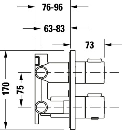 Термостатический смеситель Duravit Thermostatic TH4200008010 для ванны