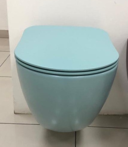 CREAVIT FREE FE322-11NY00E-0000 Унитаз подвесной безободковый МЕНТОЛ МАТОВЫЙ