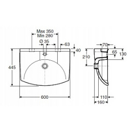 IFO Sign 73620 Раковина подвесная на 60 см