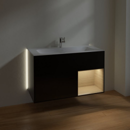 Villeroy Boch Finion G040PCPD Тумба под раковину 996х498 мм (oak veneer/black matt)