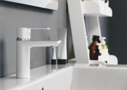 Фото RedBlu by Damixa 840210000 Origin Elegance смеситель для умывальника без дк белый