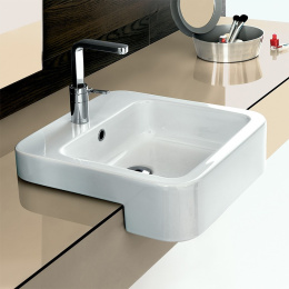 Фото Раковина полувстраиваемая Hatria Happy hour (Y0M801) белый