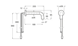 Фото Смеситель для раковины Roca Loft (5A3643C00) хром