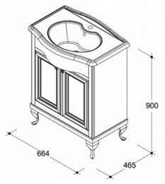 Caprigo Порто 70 NOCE SCURO