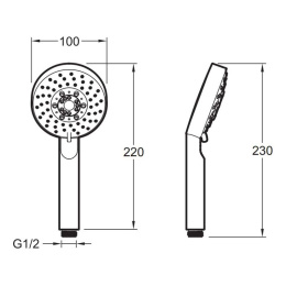 Душевая система Jacob Delafon Modulo E30759-CP, хром