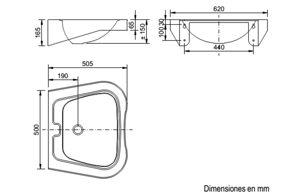 Фото Раковина Nofer 13024.2.S антивандальная подвесная