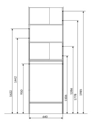 Фото 1Marka Ц0000005249 Шкаф Grunge Loft 200*66 Дуб вотан