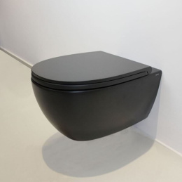 Фото Сиденье с крышкой для унитаза Globo 4ALL (MDR20.AR) черный, матовый