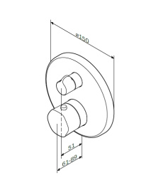 Смеситель для душа Am.Pm Gem (F9075600) хром