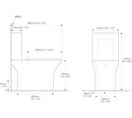 Унитаз-компакт SantiLine (SL-5023) белый