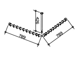 Набор штанг для душевой занавески Keuco Plan 14936010800, хром