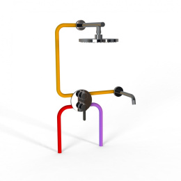 Фото Комплект на 2 потребителя Paini Cox 78CRSET26911BATHHEAD хром