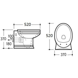 Унитаз подвесной CeramaLux 4288