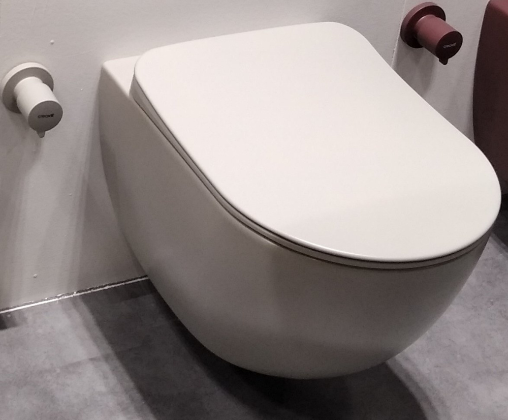 Унитаз подвесной Creavit Free FE322-11CG00E-0000 безободковый, холодный серый матовый