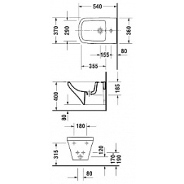 Биде подвесное Duravit Durastyle 2282150000, белый