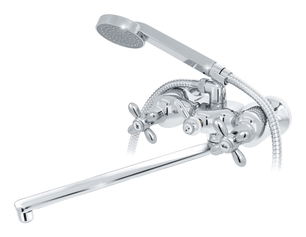 Фото Смеситель для ванны/раковины Кросс плоский излив 330мм Варион 2024452