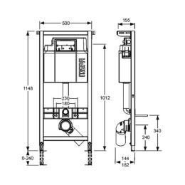 Инсталляция Mepa с унитазом Sanindusa Sanlife 136032004, сиденье микролифт, комплект