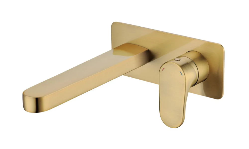 Фото Смеситель для раковины Boheme Spectre (455-MG) скрытого монтажа, золото матовое