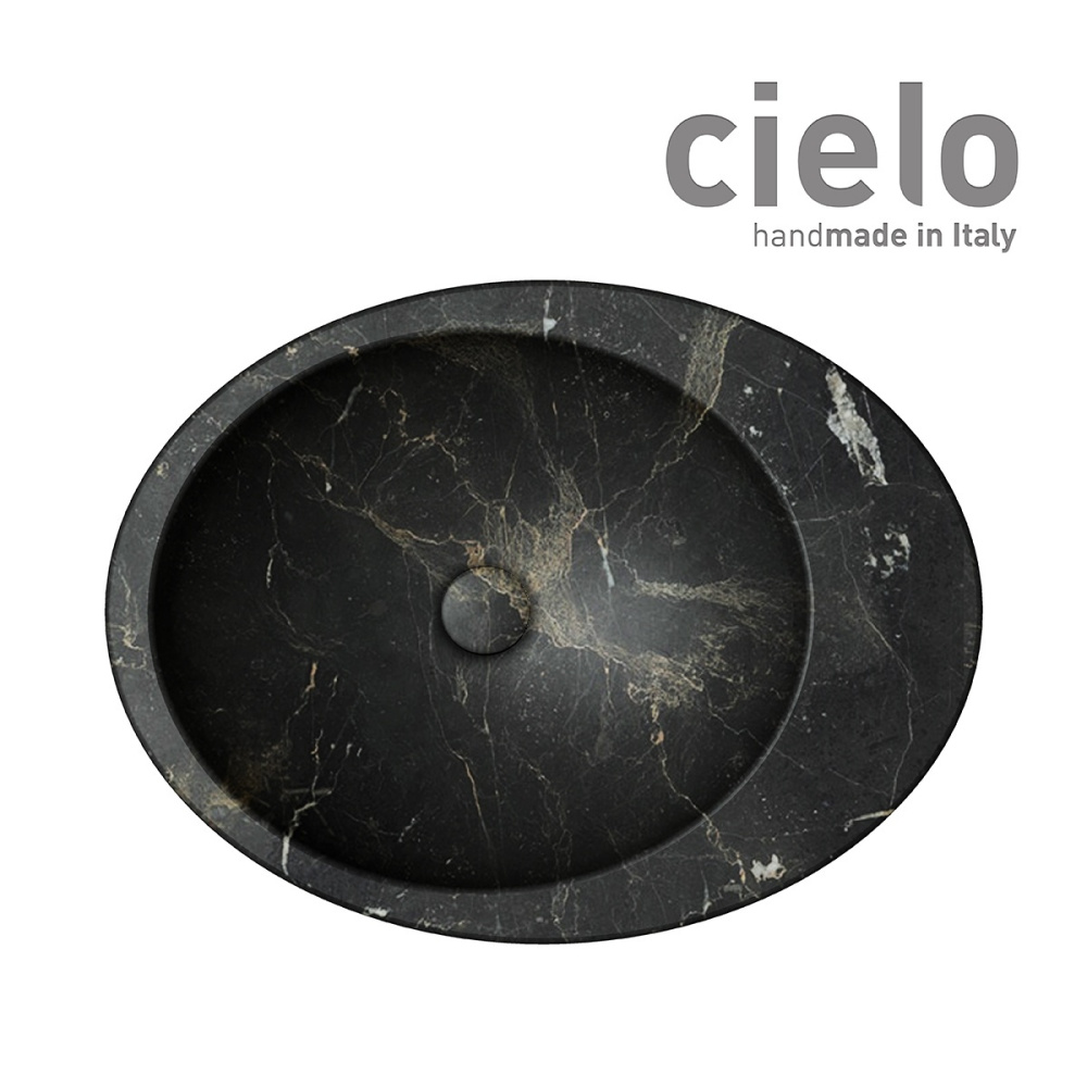 Ceramica CIELO Le Giare LGLA60NM - Раковина накладная на столешницу 60*45 см (Nero Marquina)
