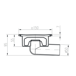 Фото Душевой трап с решеткой Paini 326XN хром