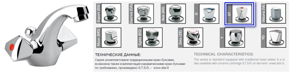 Смеситель Remer для раковины RR 13GT