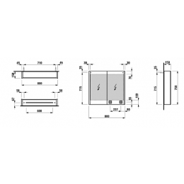 Зеркало Laufen Frame 4.0850.3.900.144.1 25