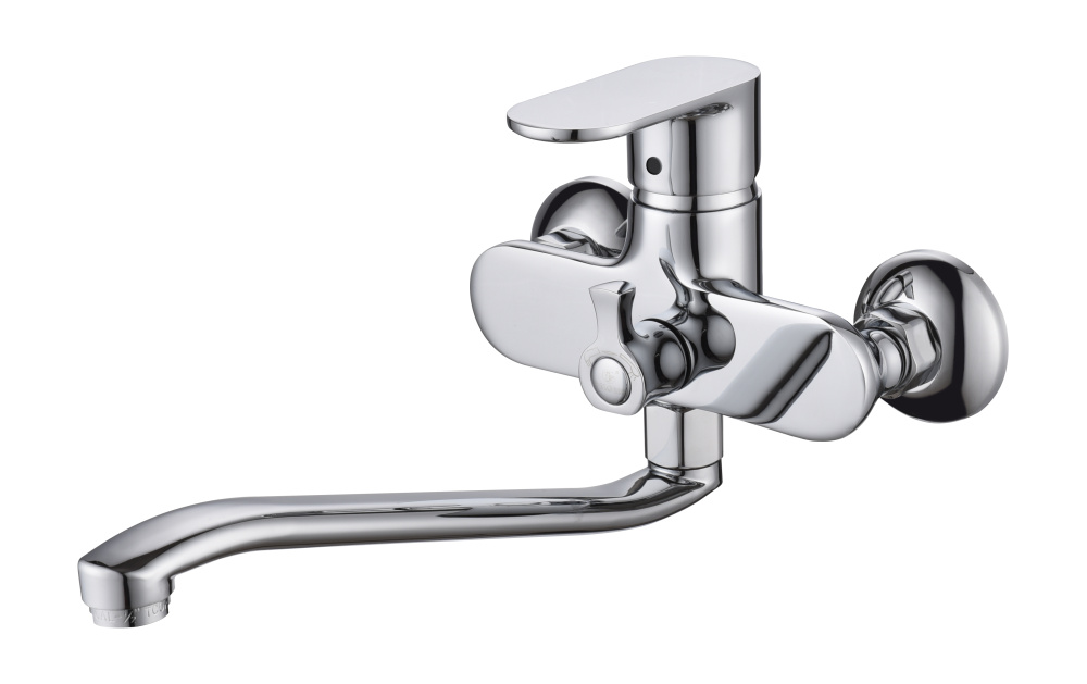 Фото Смеситель для ванны с душем D&K Rhein.Speyer DA1313341 длинный излив хром