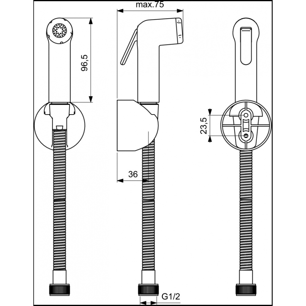 Гигиенический душ с смесителем Ideal Standard B0040AA