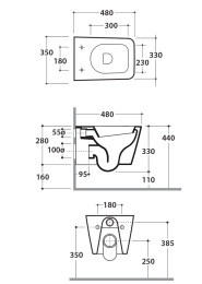 Фото Унитаз подвесной Globo Incantho (INS03.BI) белый