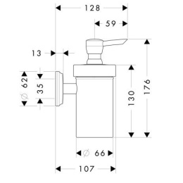 Дозатор для жидкого мыла 41614000 Hansgrohe Logis Classic