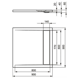 Ideal Standard Strada K262201 Душевой поддон