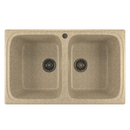 Мойка из искусственного мрамора MIXLINE ML-GM23 49,5x77,5 525188