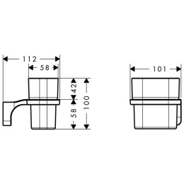 Hansgrohe Axor Urquiola 42433000 Мыльница с держателем