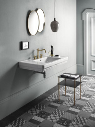 Фото Раковина GSI Classic 105 8723111 белая глянцевая