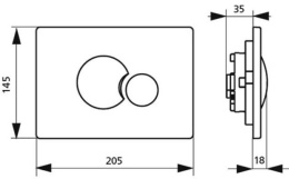 Фото Клавиша смыва Sanit (16.706.88..0000gold) золото