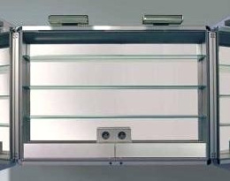 Фото Зеркальный шкаф Keuco Elegance 21603176302, алюминий