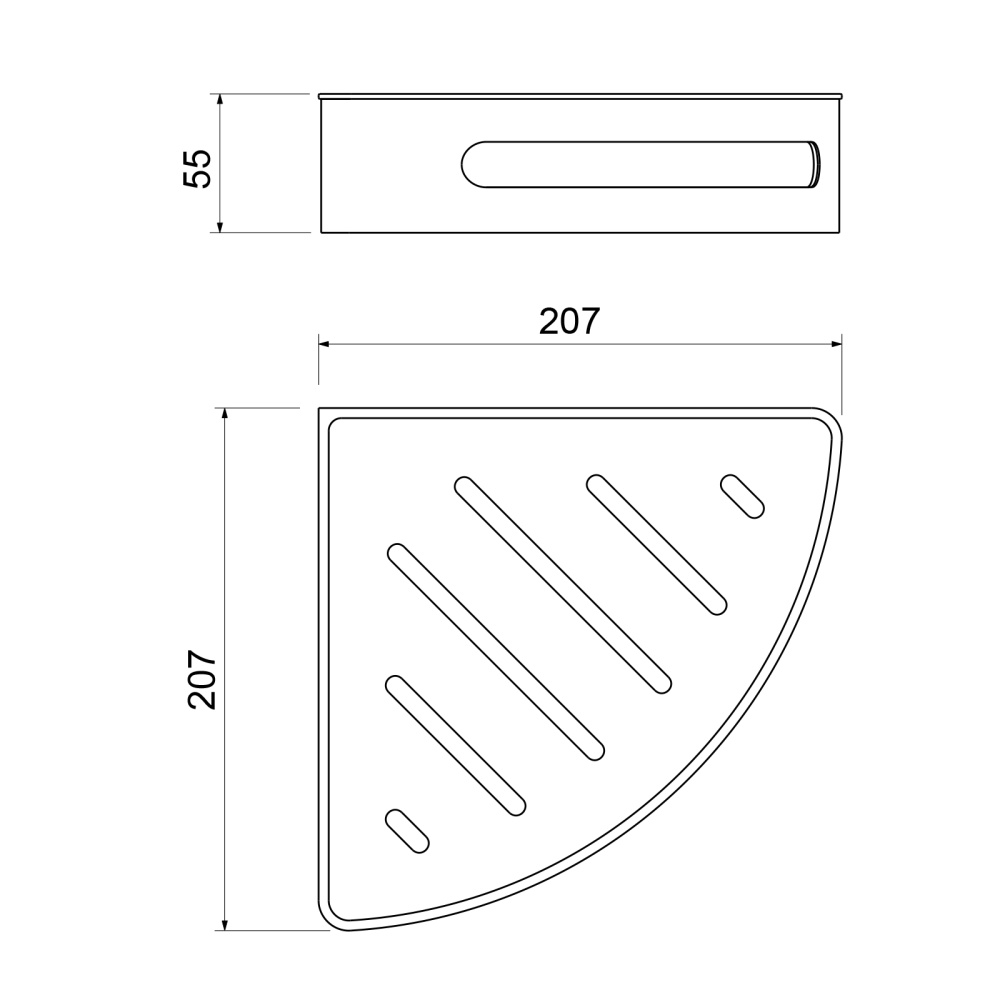 Фото Полка угловая Timo Luiro 18577/17 золото матовое