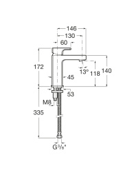 Смеситель для раковины Roca L90 (5A3C01C00) хром