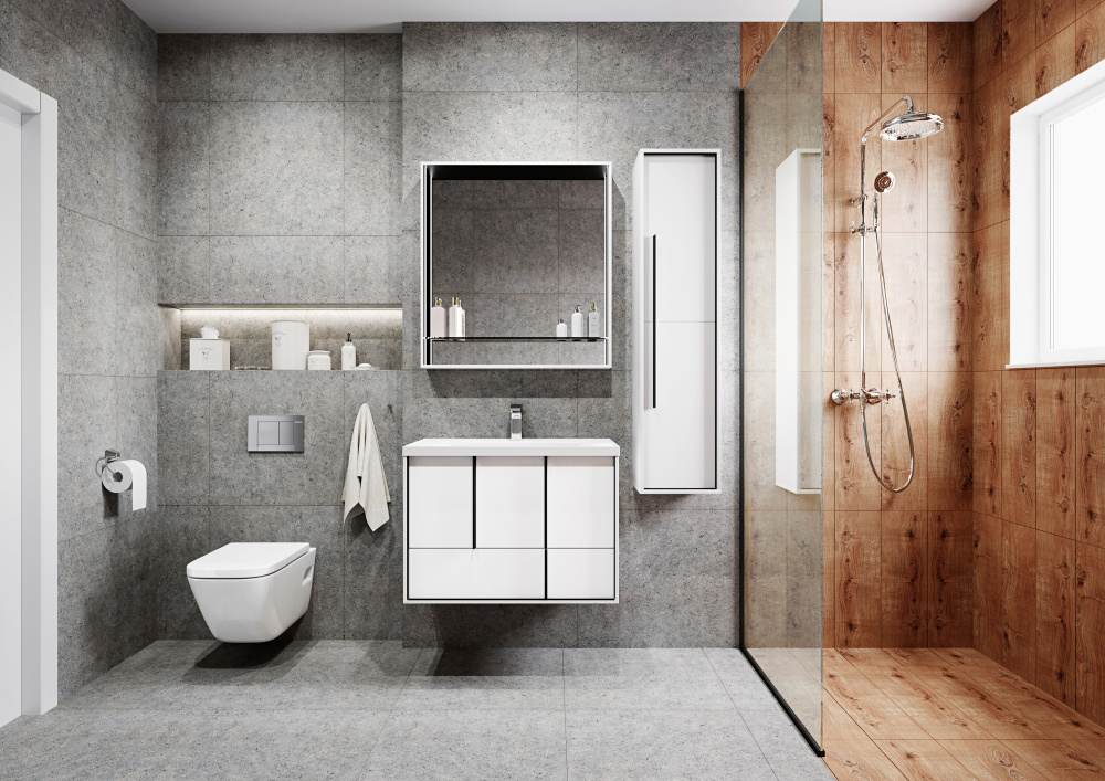 Фото Зеркальный шкаф Aquaton Ривьера 80 белый матовый 1A239102RVX20