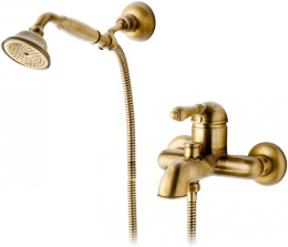 Фото Смеситель Nicolazzi Classico 3401BZ75 для ванны и душа, бронза, ручки EL CAPITAN