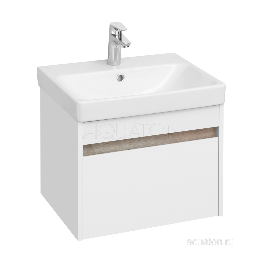 Фото Тумба под раковину Aquaton Марти 55 ясень шимо 1A263201MY010