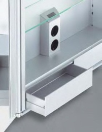 Фото Зеркальный шкаф Keuco Royal 35 13504176302, алюминий