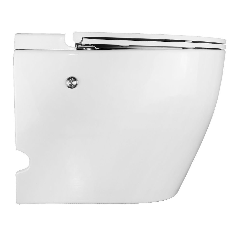 Унитаз напольный Azario (AZ-102) импульсный, безбачковый, Белый