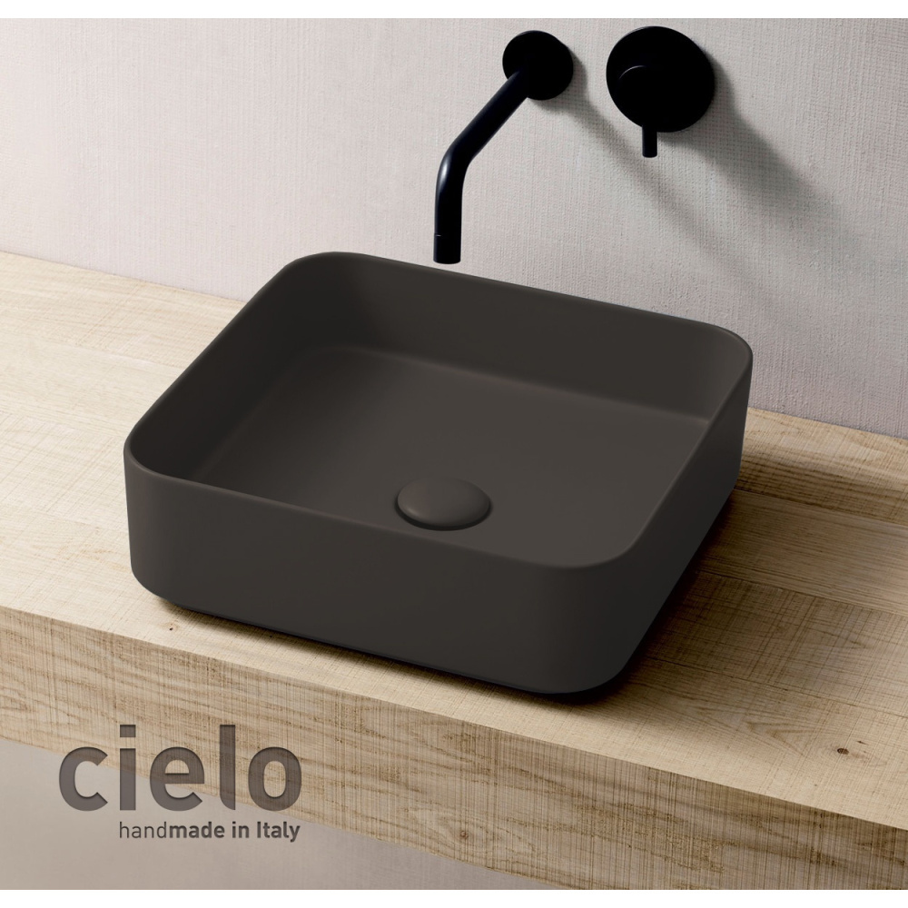 Ceramica CIELO Shui Comfort SHCOLAQ40 FN - Раковина накладная на столешницу 40 * 40 см (Fango)