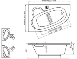 Фото Акриловая ванна 172x110 Ravak (C491000000)