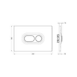 Фото Клавиша смыва ArtCeram Atelier (702.000.71) хром