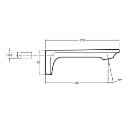 Излив Jacob Delafon Stance E14795-CP для ванны