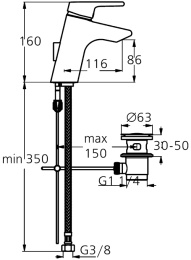 Смеситель Ideal Standard Active B8059AA для раковины
