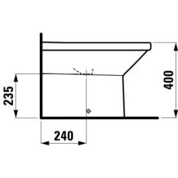 Биде Laufen Living 3243.1 напольное