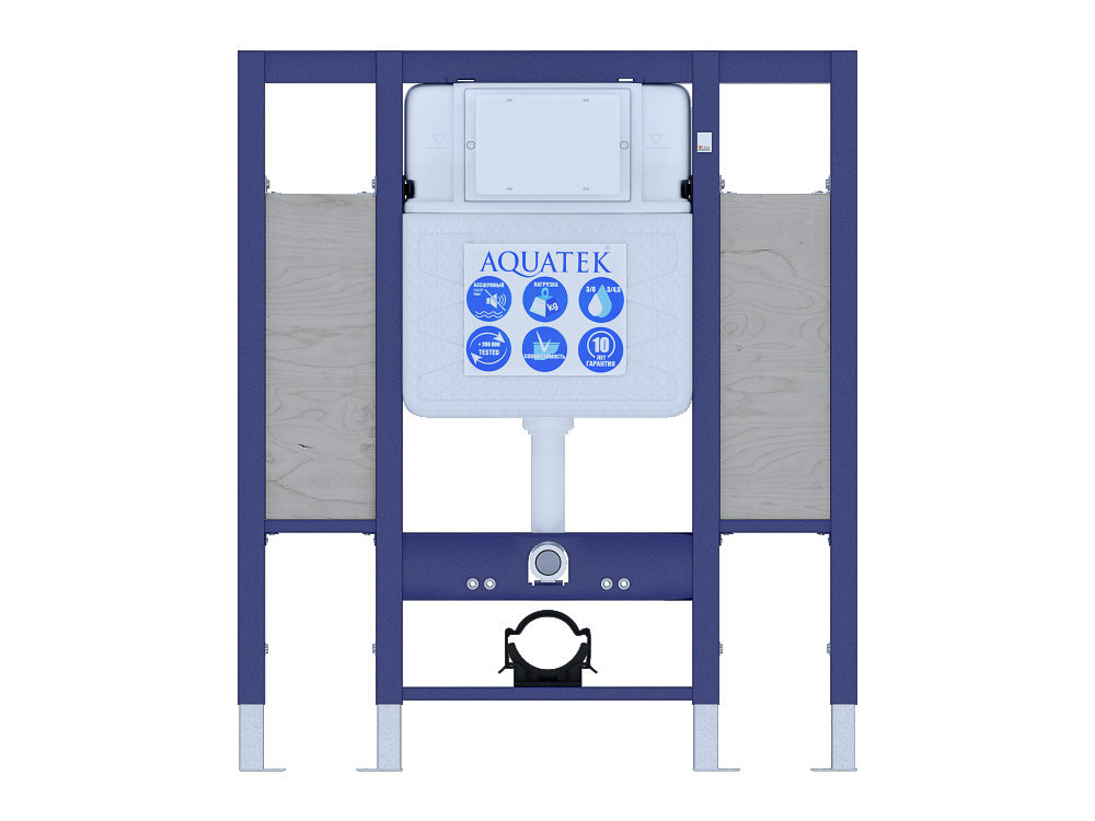 Фото Монтажная рама для унитаза Aquatek (INS-0000015), цвет синий